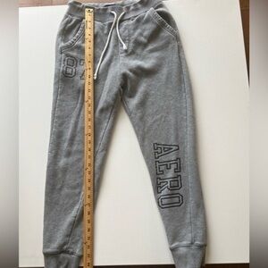 EUC Aeropostale Youth Unisex‎ Size Small Sweatpants Gray Drawstring!! (C)